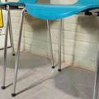 Set Van 4 Vlinderstoelen Eetkamerstoelen, Blauw thumbnail 11