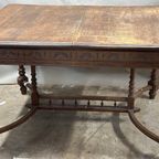 Henri Ii Solid Walnut Dining Table thumbnail 9
