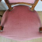 Set Brocante Franse Louis Xv Stoeltjes, Fauteuils Set Prijs thumbnail 12