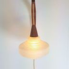 Vintage Philips Louis Kalff Wandlamp Teak Hengellamp Glas 60 thumbnail 3