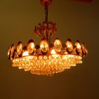 Vintage Kroonluchter Palwa Palme Walter Lamp Hanglamp 60s thumbnail 6