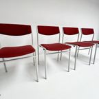 Set Van 6 Stapelbare Stoelen Van Gijs van der Sluis, 1970's thumbnail 7