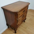 Vintage Landelijk Ladekastje Ladekast, Commode Dressoir 2405 thumbnail 9