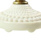 Vintage Tafellamp Frosted Melkglas Messing Hobnail 1970S thumbnail 17