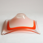 Orange Square Murano Glass Bowl, Italy 1970S thumbnail 6