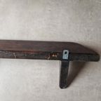 Antieke Wandplank Boekenplank Eiken Plank thumbnail 2