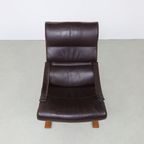 Lounge Chair In Leather By Nelo Möbel Sweden, 1970S thumbnail 7