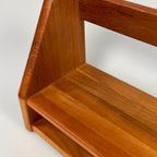 Vintage Wandplank, <<<brand>>>, Massief Teak, Denemarken 1970's thumbnail 21