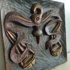 Wandbord Sterrenbeeld Weegschaal Houtsnijwerk thumbnail 3