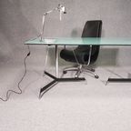 Italian Tripod Table / Mat Glass Table Top / Gabriel Teixidós thumbnail 4