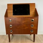 Charmante Deense Secretaire Cq Kaptafel, 1960'S thumbnail 9