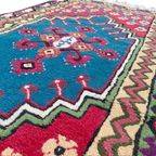 Vintage Handgeknoopt Perzisch Tapijt Xl Loper Kairouan 350 Cm Turquoise thumbnail 3