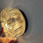 Vintage Plafondlamp Plafonnière Wandlamp Glas Organisch thumbnail 4