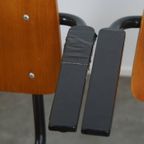Set Van 4 Vintage Jaren ’60 Dutch Design Marko School/kantine/eetkamerstoelen Met Armleuningen thumbnail 16