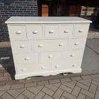Wit Grenen Ladekast Commode 13 Lades thumbnail 11