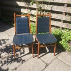 Twee Zeer Fraaie Vintage Eetkamer Stoelen thumbnail 3