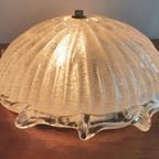 Vintage Ijsglas Plafondlamp Plaffoniere Wandlamp thumbnail 4