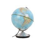 Verlichte Wereldbol Lamp 1970 Standaard Globe Nederlands Gdp Italië thumbnail 6