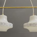 Double Glass Hanging Lamp 1960s thumbnail 4