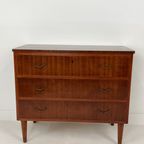 Scandinavisch Vintage Teak Fineren Ladekast Killafors thumbnail 3