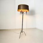 Vintage 'Gouden' Staanlamp Met Franjes thumbnail 3