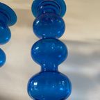 Anne Nilsson Herräng  Kobaltblauwe Kandelaars Glas, Voor Ikea thumbnail 2