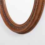 Vintage Italian Design Oval Wall Mirror / Spiegel, 1980S thumbnail 5