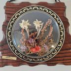 Vintage Wandhanger Edelweiss Alpen Skihut Koebel Stijl Cafe thumbnail 4
