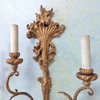 Antieke Wandlampen -lodewijk Xv – Rococo Stijl - Mn47 thumbnail 4