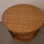 Vintage Bamboe Bijzettafel Salontafel Tafeltje thumbnail 4