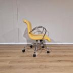 8x Lensvelt Flag Bureaustoelen - Eetkamerstoelen - Geel thumbnail 3