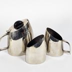 Art Deco Stijl - Bauhaus - Koffie/Thee Set. (4) - Metaal - Chroom - Zilver - Bakeliet - 2E Kwart thumbnail 4
