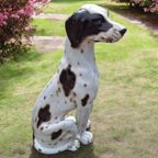 Handmade Midcentury Porseleinen Beeld, Italy Pointer Hond😍 thumbnail 2