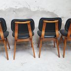 4 Vintage Stoelen Donkergroene Keukenstoelen Retro Stoelen thumbnail 7