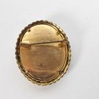 Cameo Broche - Vintage - Buste - Handgesneden - 1950'S thumbnail 4