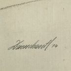 Grote Houtskool Tekening Advocaat Kunst Driesschaert Gedateerd 1974 thumbnail 13