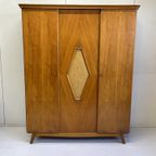 Midcentury Vintage Kledingkast Hang/Leg Demontabel thumbnail 8