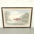 Georges Tahon - Aquarel - Adinkerke thumbnail 2