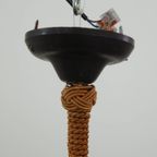 Vintage Zacht Roze Gemarmerd Glazen Art Deco Design Hanglamp thumbnail 7