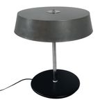 Midcentury Modern - Table Lamp - Black Base That Support A Gray Shade On A Chrome Upright thumbnail 9