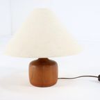 Deense Teak Vintage Lamp Tafellamp thumbnail 6