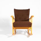 Sculptural Rocking Chair By Elias Svedberg For Nordiska Kompaniet 1950’s thumbnail 5
