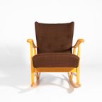 Sculptural Rocking Chair By Elias Svedberg For Nordiska Kompaniet, 1950’S thumbnail 5