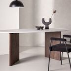 Norrtalje Eetkamertafel - 180 X 90 Cm - Lichtgrijs Betonlook thumbnail 2