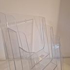 Plexiglas Wand Lectuurbak Wandrekje Wandrek A4 Houder thumbnail 7