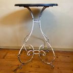 Balkontafel Tuintafel Bijzettafel Art Nouveau 1850 Frans thumbnail 5