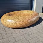 Unieke Jaren '70 Vintage Fiberglas Salontafel, Een Echte Eye-catcher! thumbnail 2