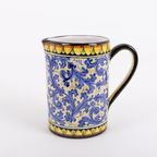 Italian Art Pottery Set From Caltagirone, 1980’s Sicily thumbnail 3