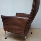 Vintage Montis Charly Flex Fauteuil Bruin Leder, Gerard Van Den Berg Voor Montis thumbnail 11