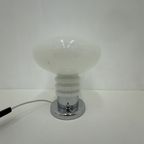 Vintage Space Age Table Lamp Opaline And Chrome , 1970’S thumbnail 3